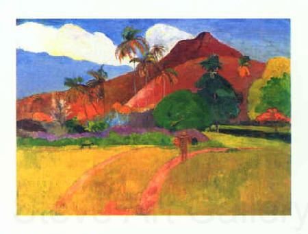 Paul Gauguin Tahitian Landscape Spain oil painting art